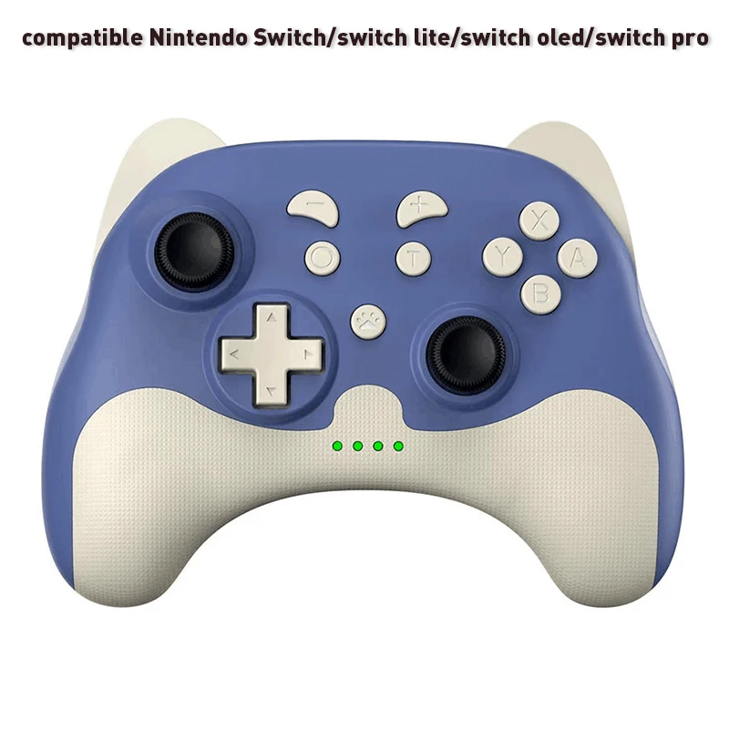DATA FROG Kawaii Wireless Gamepad Compatible Nintendo Switch Console Turbo Game Controller with Headphone jack for Switch Lite 