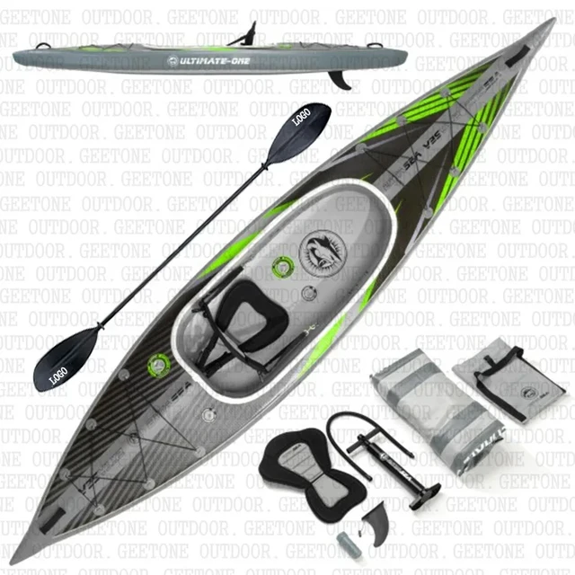 Inflatable Drop Stitch Kayak Extasea Ultimate Airvolution Dropstitch Double  Chamber 1 2 Person Tandem Air Canoe Kayaks Boat - AliExpress