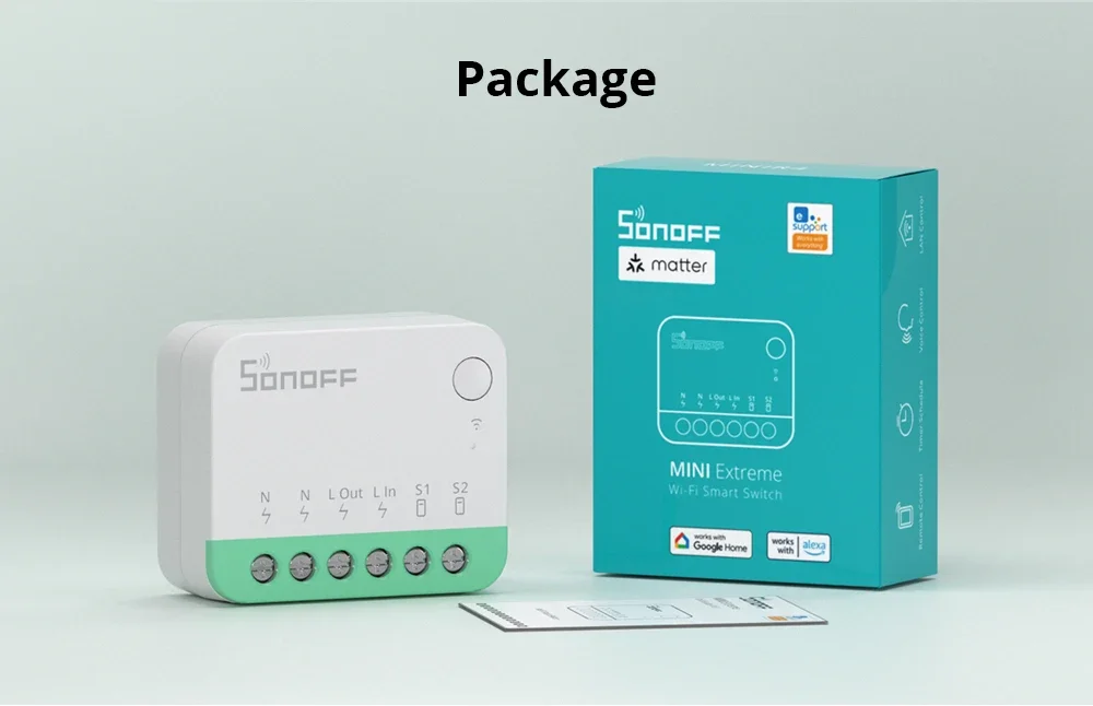 MINI R4 Matter MINIR4M Matter Relay Mini R4 Extreme Wifi Smart Switch Matter Al