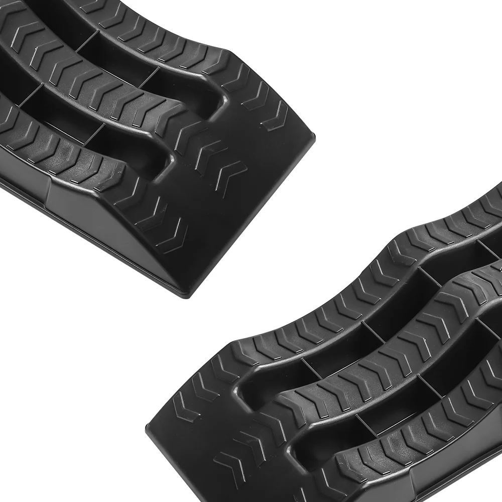2Pcs RV Nivellierung Rampen Anti-Skid Camper Reifen Rad Wägen Auto Nivellierung Blöcke Bordstein Rampen 3-stufige Schwelle Rampe – Detail 8
