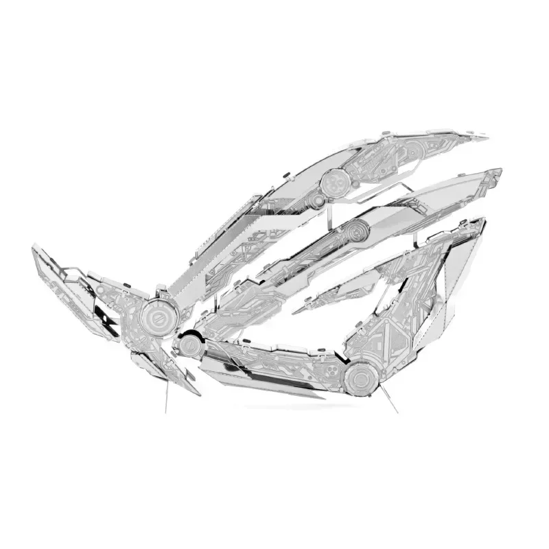 New 3D Mini Metal Puzzle Model Dazzles Republic of Gamers LOGO Metal Decoration DIY Assembly Jigsaw Education Toys for Kids14+y 6