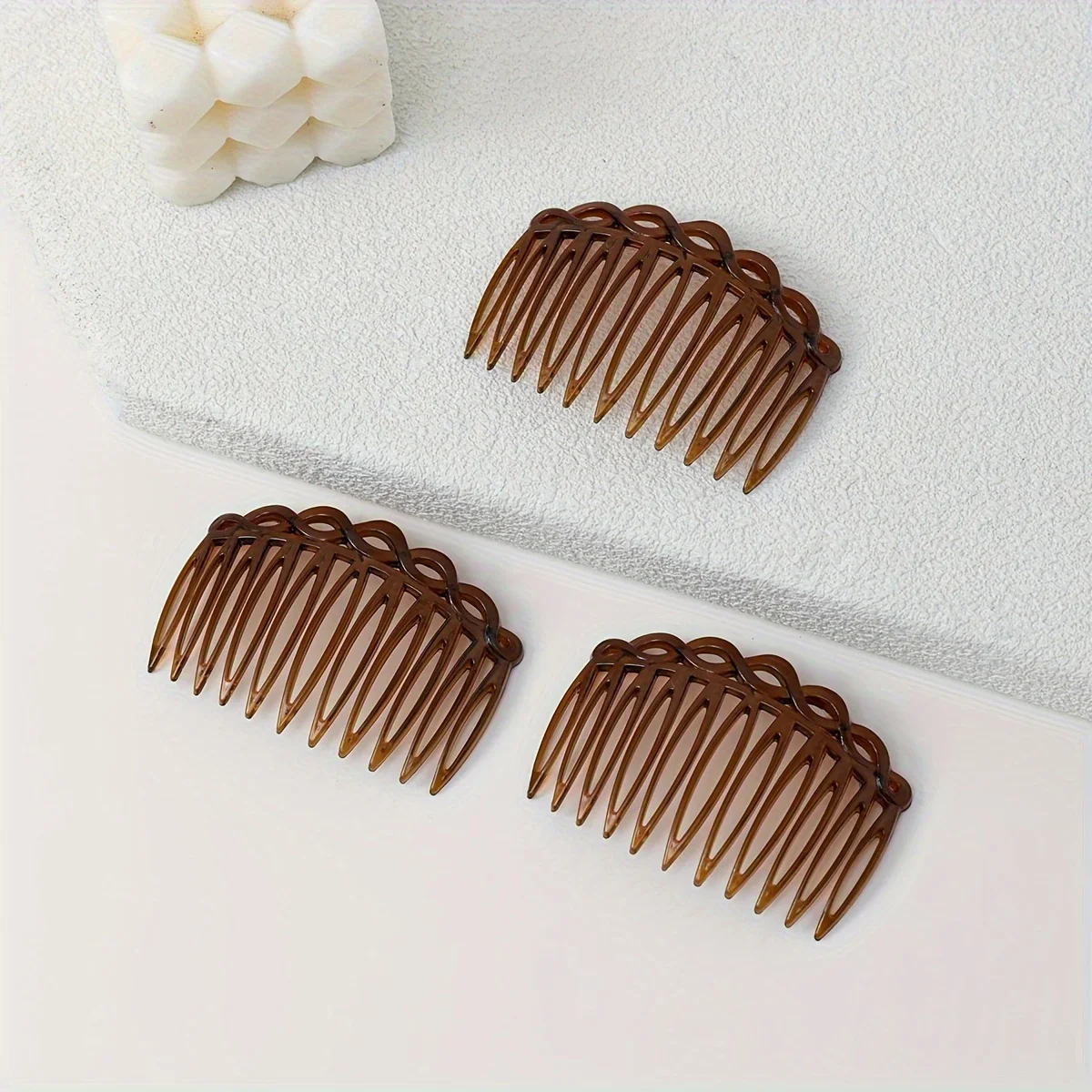 Teeth Plastic Hair Side Comb Vintage Twist Comb French Style Hair Clip Comb Hair Accessories For Women