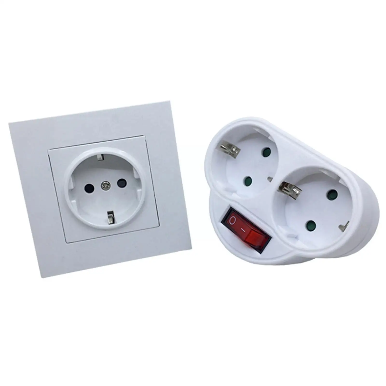 EU Standard Multiple Plug 250V 16A Double Socket Outlet Adapter Plug Socket Conversion Power Switch With J1O4 power plug adapter power socket adapter conversion plug plug conversion socket universal socket adapter