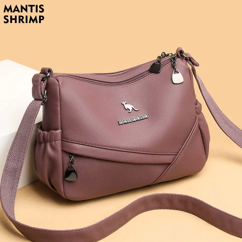 

Women Bag High Quality Women's Soft PU Leather Shoulder Bags Multi-Layer Classic Crossbody Bag Luxury Designer Handbag and Purse