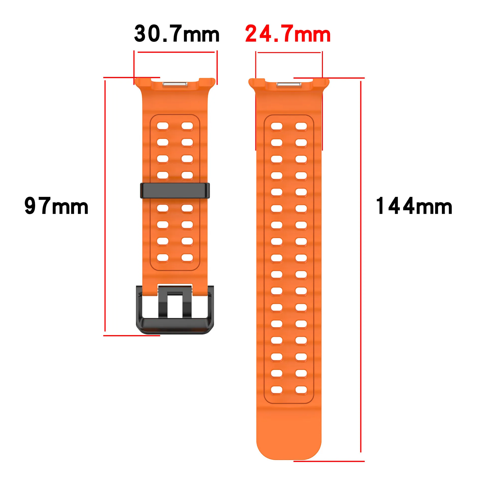 Silicone Sports Breathable Ocean Band Strap