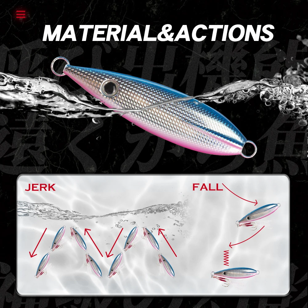 Hunthouse Fishing Trolling Jigging Lure Hard Bait 90mm/60g