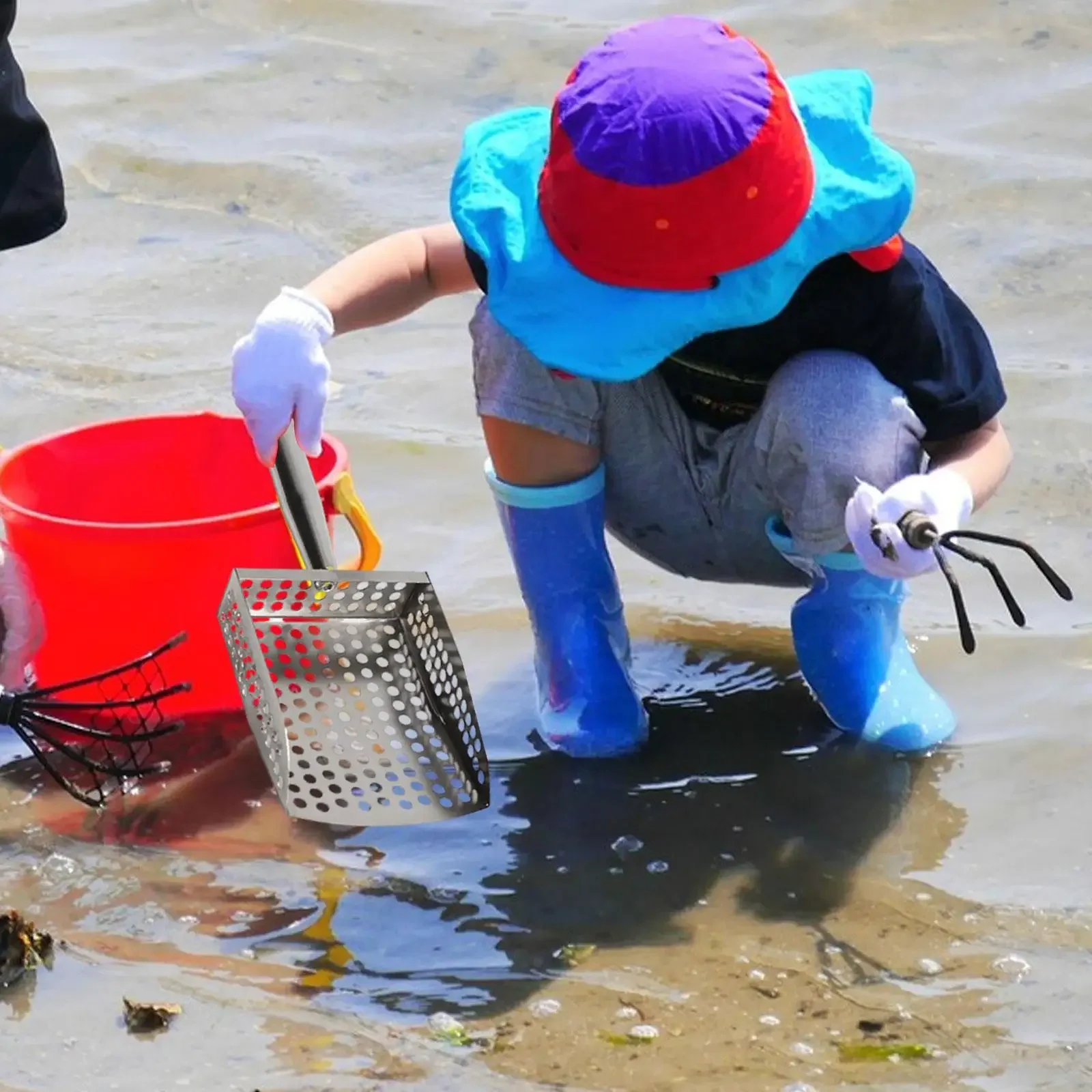 Beach Shovel Multipurpose Portable Beachcombing Scoop Picking up Creatures Clam Digging Sand Sifter Reptile Sand Scoop Beach Shovel Multipurpose Portable Beachcombing Scoop Picking up Creatures Clam Digging Sand Sifter Reptile Sand Scoop