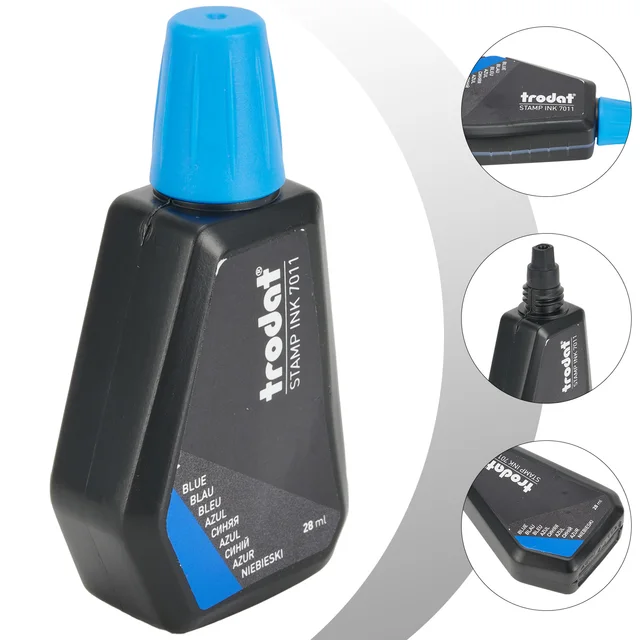 Recharge D'encre Pour Timbre, Encre De Rechange Noire, 10 Ml D'encre De Tampon Conviviale, Recharge D'encre Portable Pour Lettres, Colis, Enveloppes