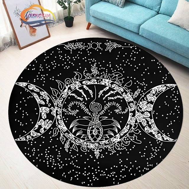 Pentagram Rug, Pentagram, Personalized Rug, Satan Carpet, Satanic home decor
