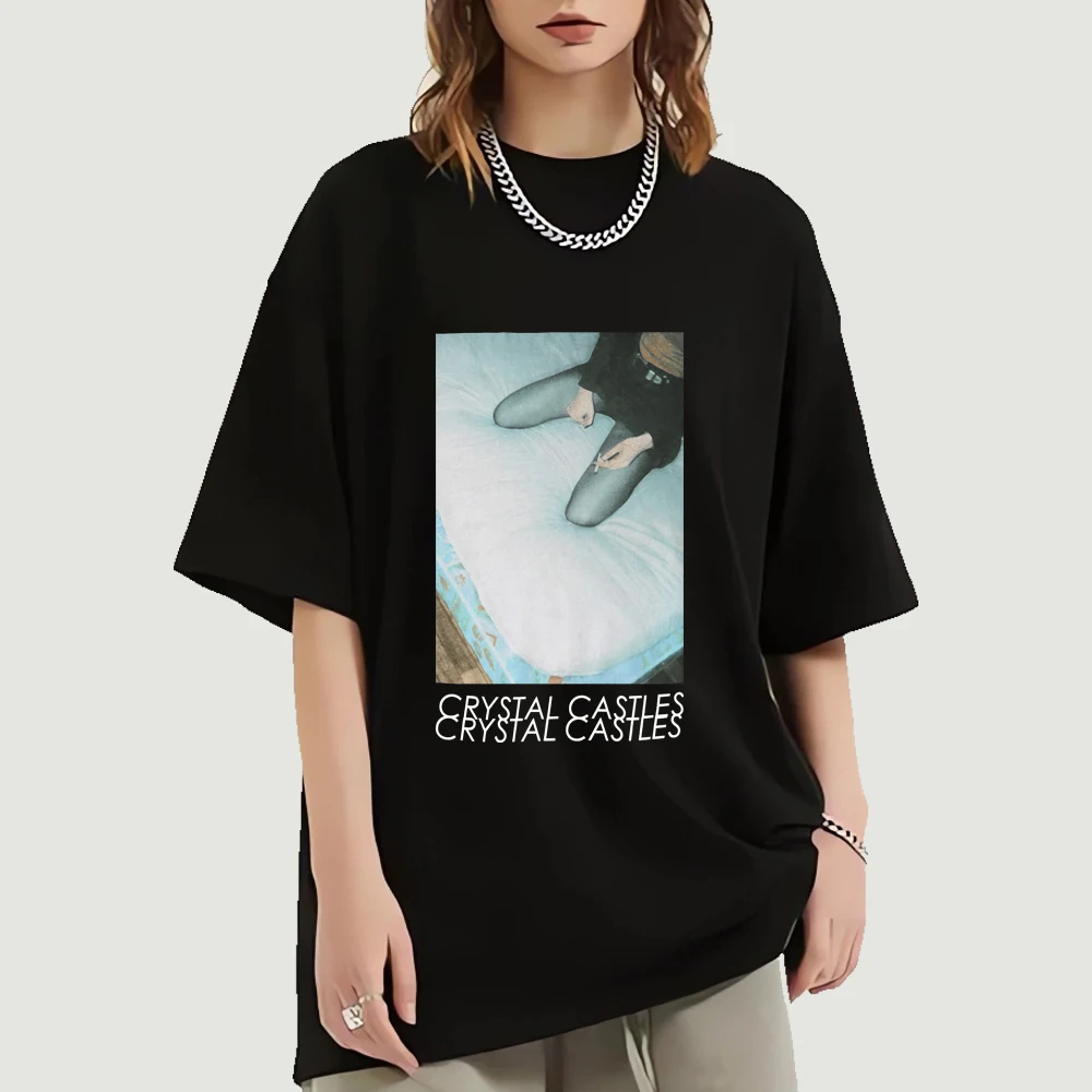 Castelli Di Cristallo Vintage Doe Deer Rock Band T Shirt Album Cover T-Shirt Black Metal Band Tshirt Death Metal Band T-Shirt