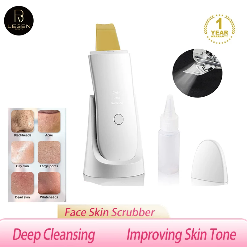 1Remove Blackheads Reduce Wrinkles And Improve Skin Firmness 24kHz High-Frequency Ultrasound Vibration Can Deeply Clean Pores