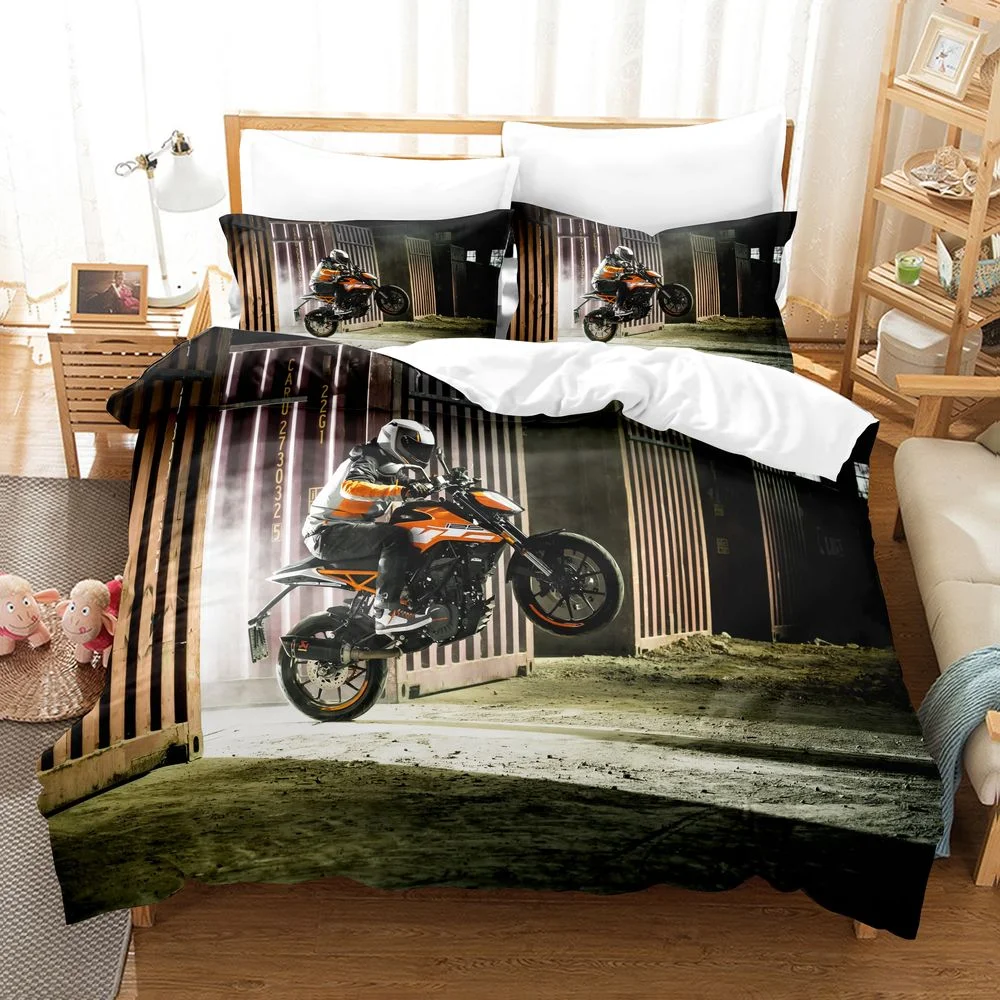  Juego de ropa de cama para niños de motocross, sábana bajera  ajustable con diseño de retazos de moto, sábanas bajeras para motocicletas  y motos de cross, ropa de cama con temática