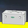 Tool box Car Mounted Household Multifunctional Stainless Steel Portable Large-sized Thickened Metal Sheet Box Locking Holes 3