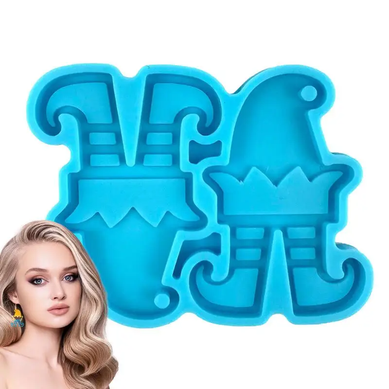 

Christmas Resin Mold Silicone Christmas Jewelry Epoxy Mold Earring Pendant Resin Mold For DIY Christmas Jewelry Earring Ornament