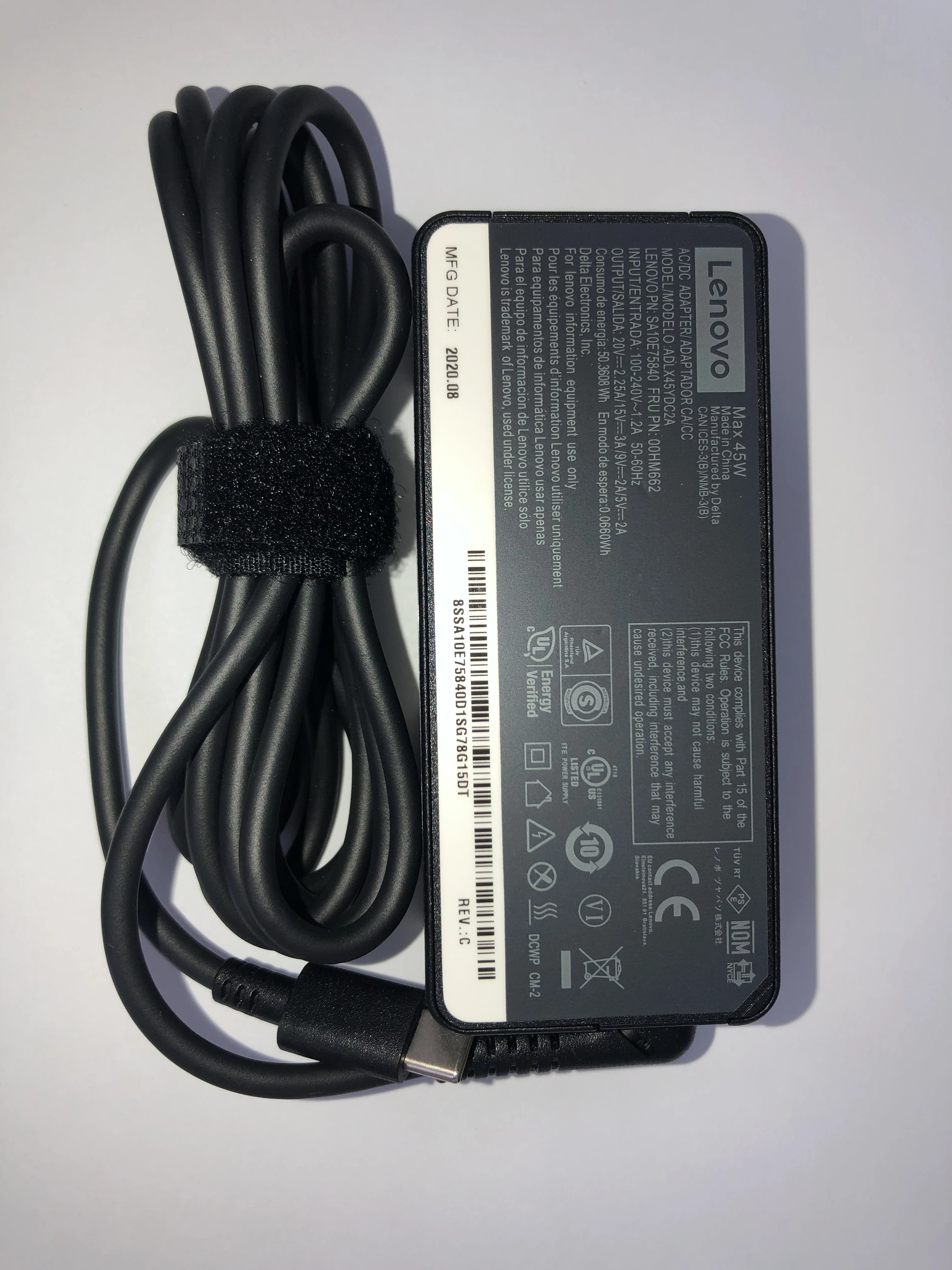 

00HM662 Original New Full LEN 45W 19.5V 2.31A Power Adapter 2-PIN Round Interface
