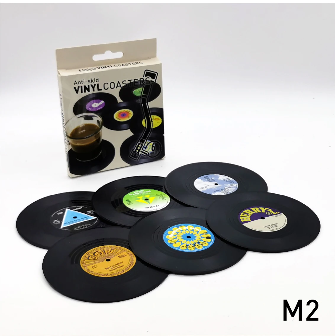 6 Pcs 4.2inch Kitchen Coasters Tableware Retro Black 13 Sabe0c0f8080d4f3a94a7c0bde5f842e9q