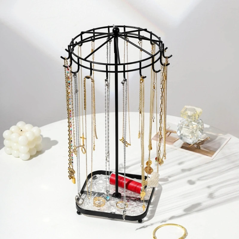 Space Saving Jewelry Organizers Stylish Removable Necklace Stand