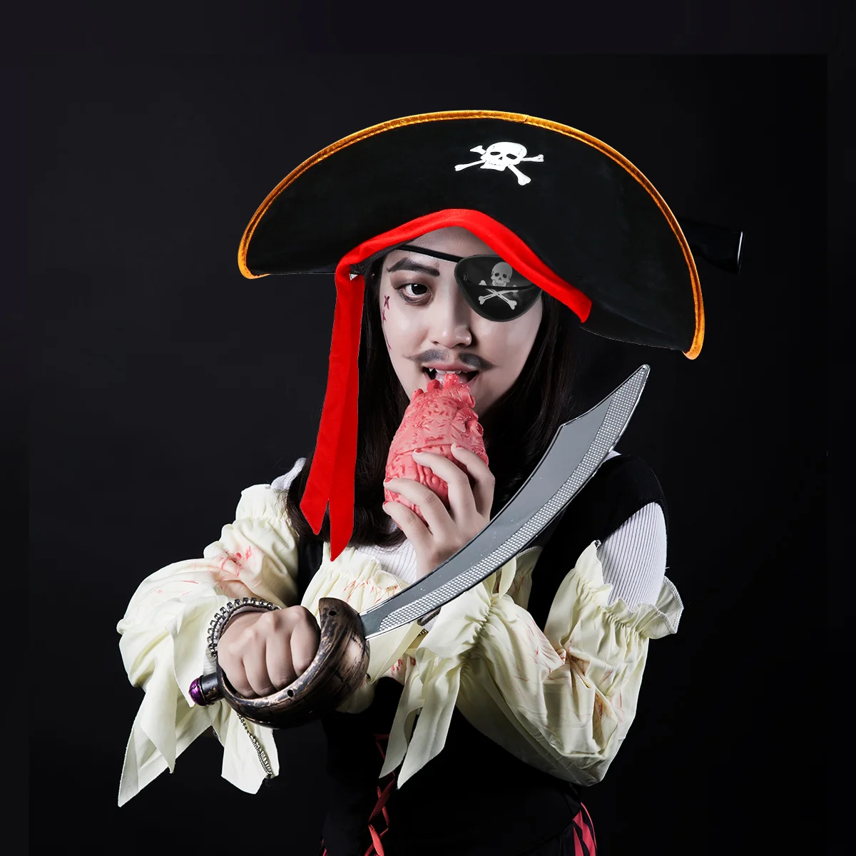 Tanie Pirate Eye kostium kapitan
