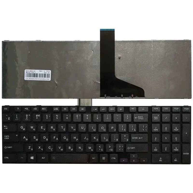 Teclado do Portátil Russo para Toshiba Satellite L850 L850d P850 L855 L855d L870 L870d ru Teclado Preto Branco Novo - Imagem 4