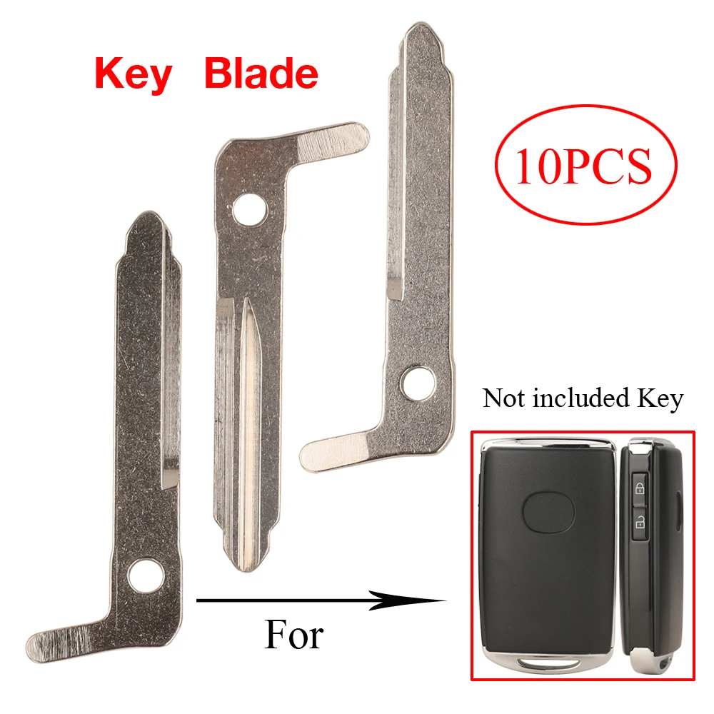 

jingyuqin 10PCS Uncut Car Key Blade For Mazda 2 3 5 6 M6 MX5 CX5 CX7 CX9 RX8 CX30 Smart Emergency Spare Remote Key Blade