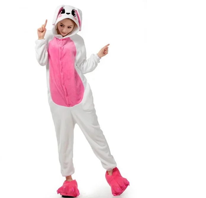 만화 올인원 수면복 동물 코스튬 세트 가을 겨울 공룡 유니섹스 플란넬 커플 홈웨어 여성 스타일