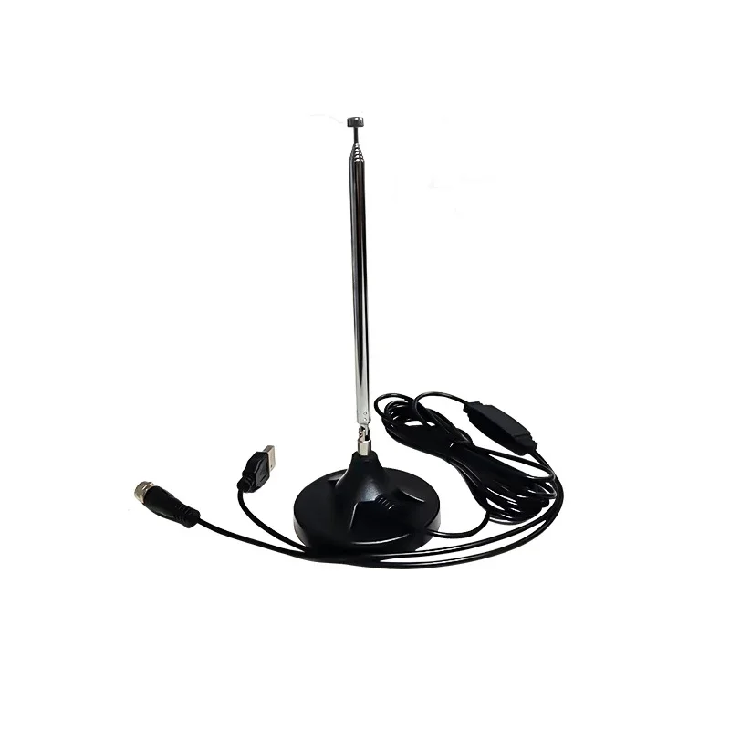 Wireless Radio FM/AM Antenna With 15dBi Signal Amplifier 88-860MHz Long Range Booster Magnetic Base for Home Car Enhanced DAB+