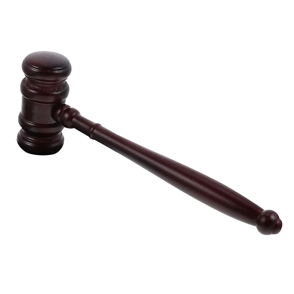 Gavel Hammer Judge Wooden Toy Auction Lawyer Costume Mallet Law Prop Wood Toys Justice Courtroom Gavels Play Block Cosplay