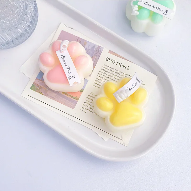 Scented Candles Ins Kitten Paw Candle Creative Photo Diy Home Decoration Kitten Paw