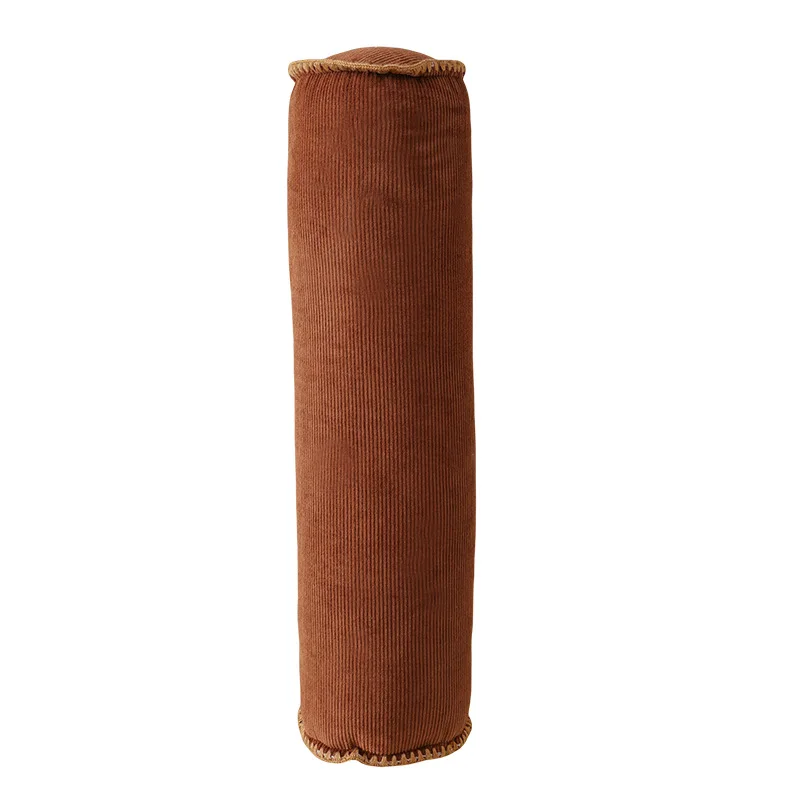 60cm Long Pillow Sofa Corduroy Pillow Bed Headrest Cylindrical pillow cushion 3