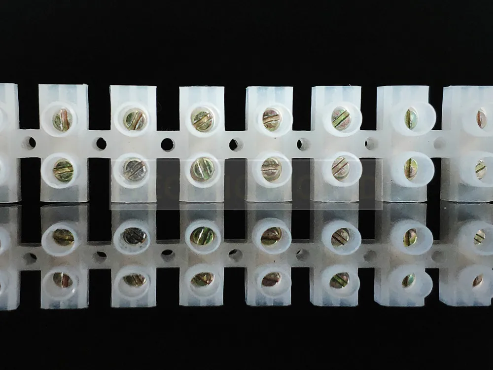 Description Picture 6 of itemelectric connector strip Wire connector Barrier Electirc Strip Block Terminal Plastic Screw terminal block connector