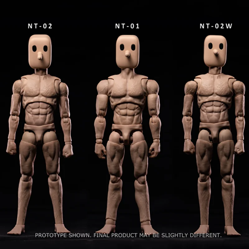 

Notatoys nt-01 nt-02 nt-02w 1/12 Scale Notaman Movable Body With Square Head Doll Action FIgure Accessory Model Collection Toys
