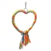 Bird Stand  Grinding Claw Embossed Cage Decoration Bird Swing Bird Toy Creative Gift Love Bird Color  Rope Accessories 6