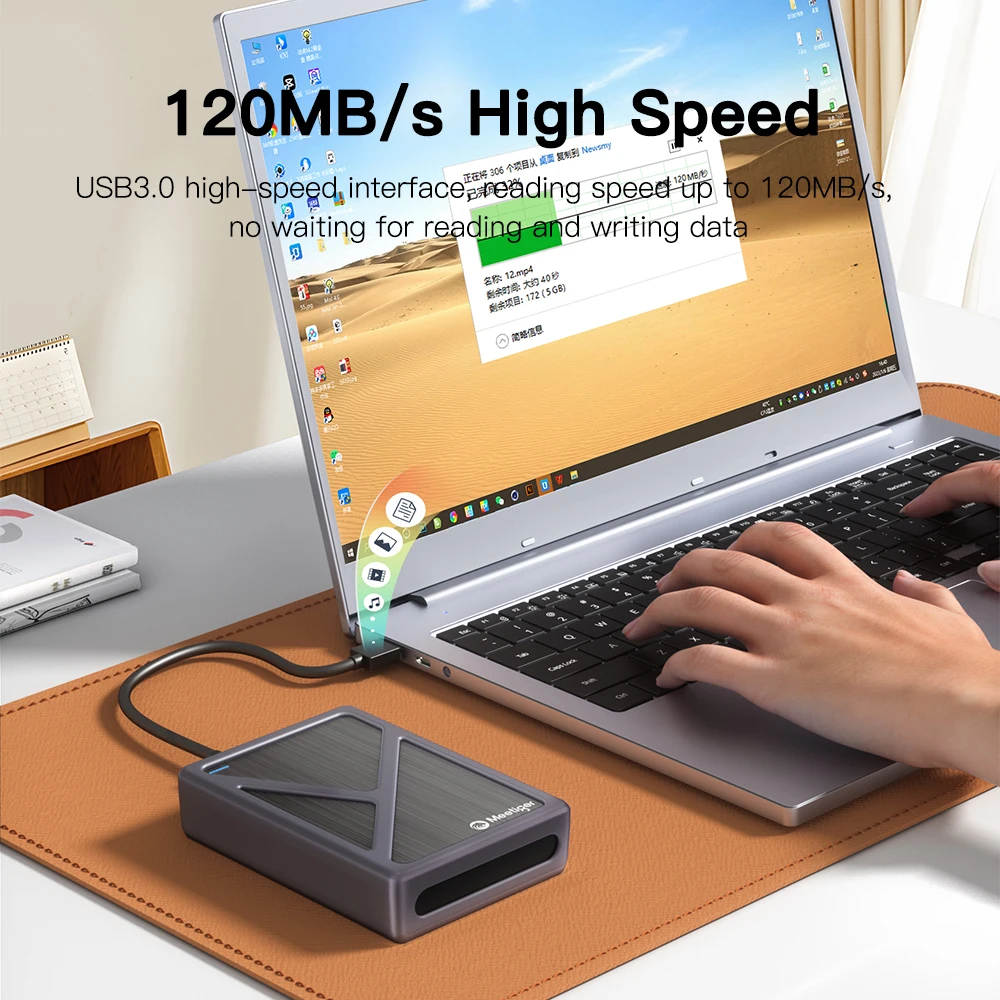 Meetiger 고속 SSD 1TB 외장 하드 드라이브 휴대용 1TB 모바일 솔리드 스테이트 드라이브 노트북/MAC/PC용 대용량 외장 하드 디스크