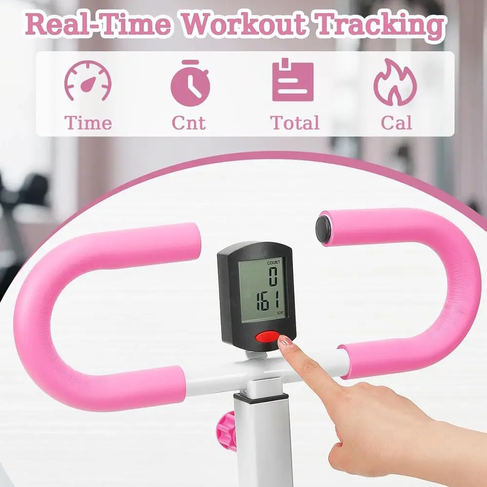 Women Home Deep Machine, Foldable Squat Rowing Machine With Adjustable Resistance, Glute Leg Cardio Workout Equipment_voghion.com