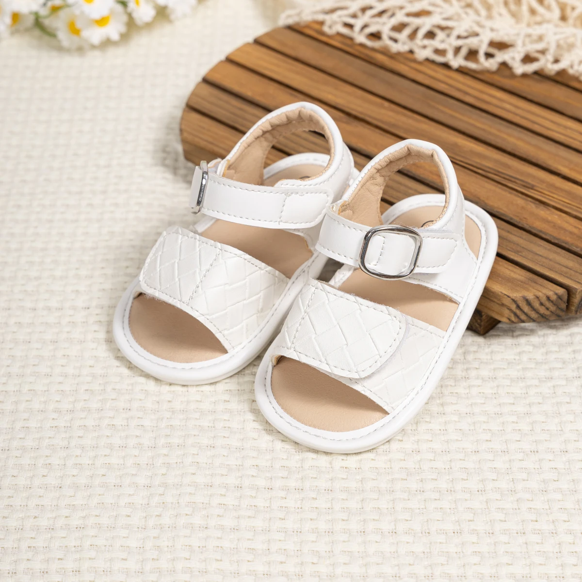 Baby Sandals Summer New Flower Beach Shoes Breathable Fashion Casual Shoes Rubber Soles Non-Slip Toddler