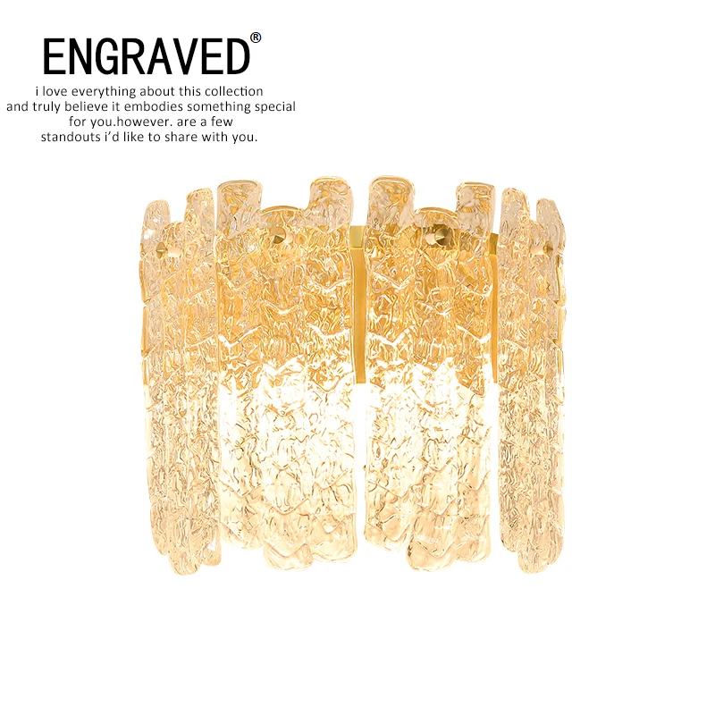 

Современная роскошная медная настенная лампа для гостиной, спальни, прикроватная тумба, комнатное украшение, бра, стеклянный креативный светильник