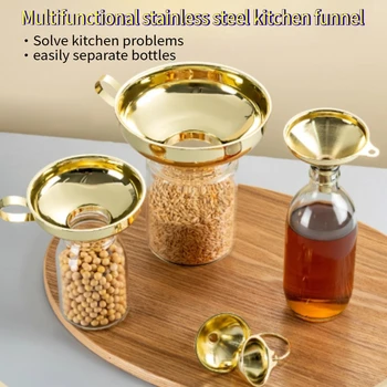 Gold Stainless Steel Funnel 1