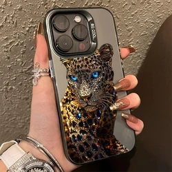 Gold and Silver Leopard Print Matte Phone Case - Samsung A07 5G (CYB - 335CY64103A1)