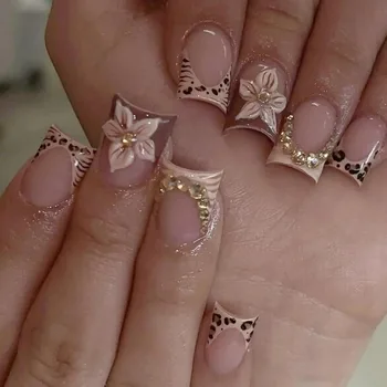 Leopard Press Nails 1