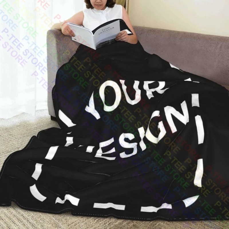 Personalized Customized DIY Logo Blanket 3D Print Blanket - Image By POP-UP Store 3