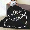 Personalized Customized DIY Logo Blanket 3D Print Blanket - Image By POP-UP Store 3
