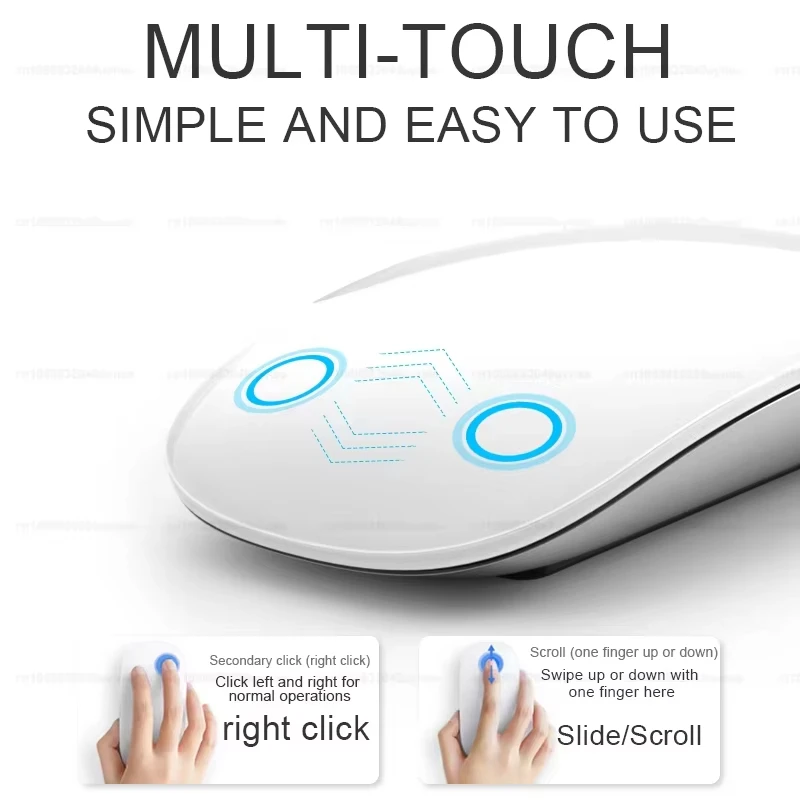 Original Official Wireless Bluetooth Touch Magic Mouse for Apple Macbook Pro Air Mini Laptop Tablet PC Gaming 2.4G USB Mouse