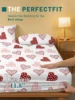 1 Simple modern Heart-Shaped Geometry printed matte Fitted Sheet, bedroom printed bed cover, bedding (excluding pillowcases) 3