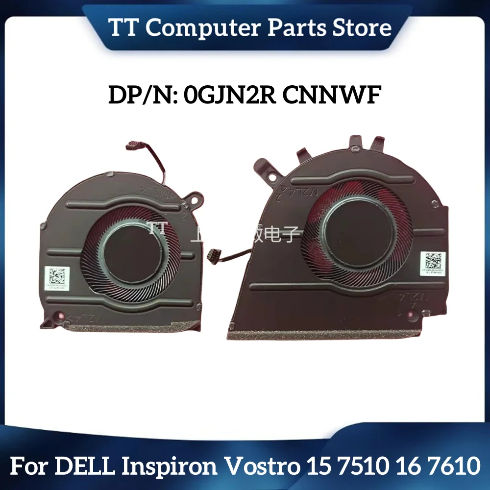 

TT New Original Cooling Fan Heatsink For DELL Inspiron Vostro 15 7510 16 7610 GJN2R 0GJN2R 0CNNWF CNNWF Fast Ship