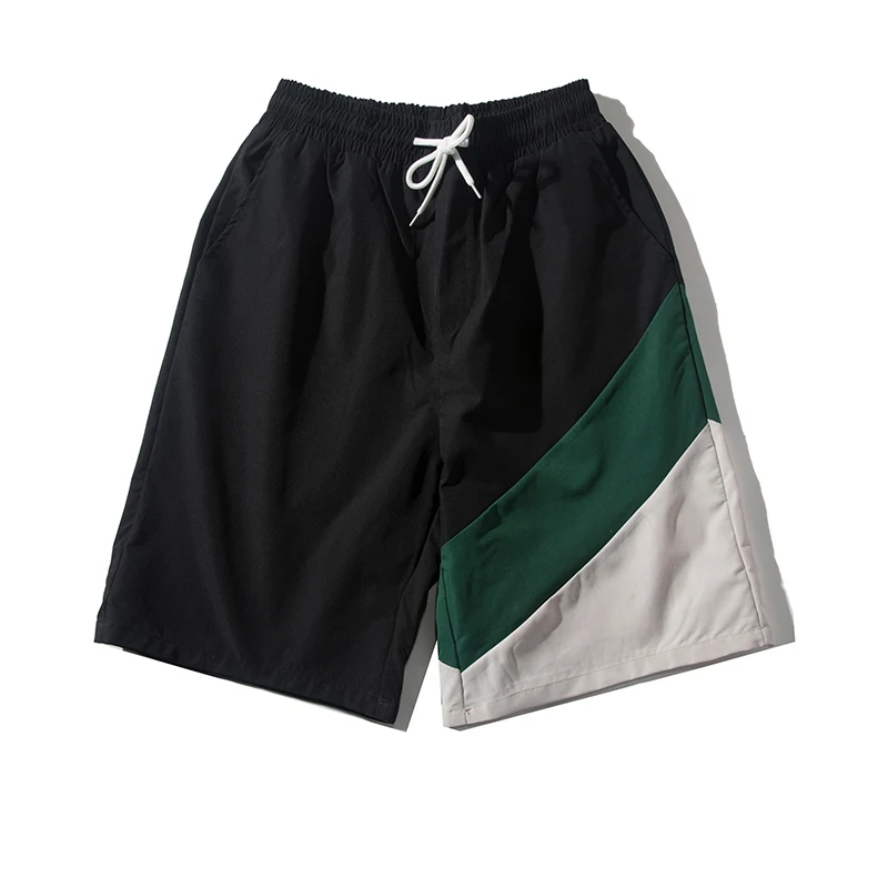 2023 Youth popular casual fashion straight Shorts Men wear color-matching beach pants thin quick-drying five-quarter pants