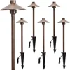 Fast Shipping.home.Solid Brass Low Voltage Pathway Lights (6.7'' Shade, 21.9'' Tall)Antique Bronze Walkway Lights with Larger St 1