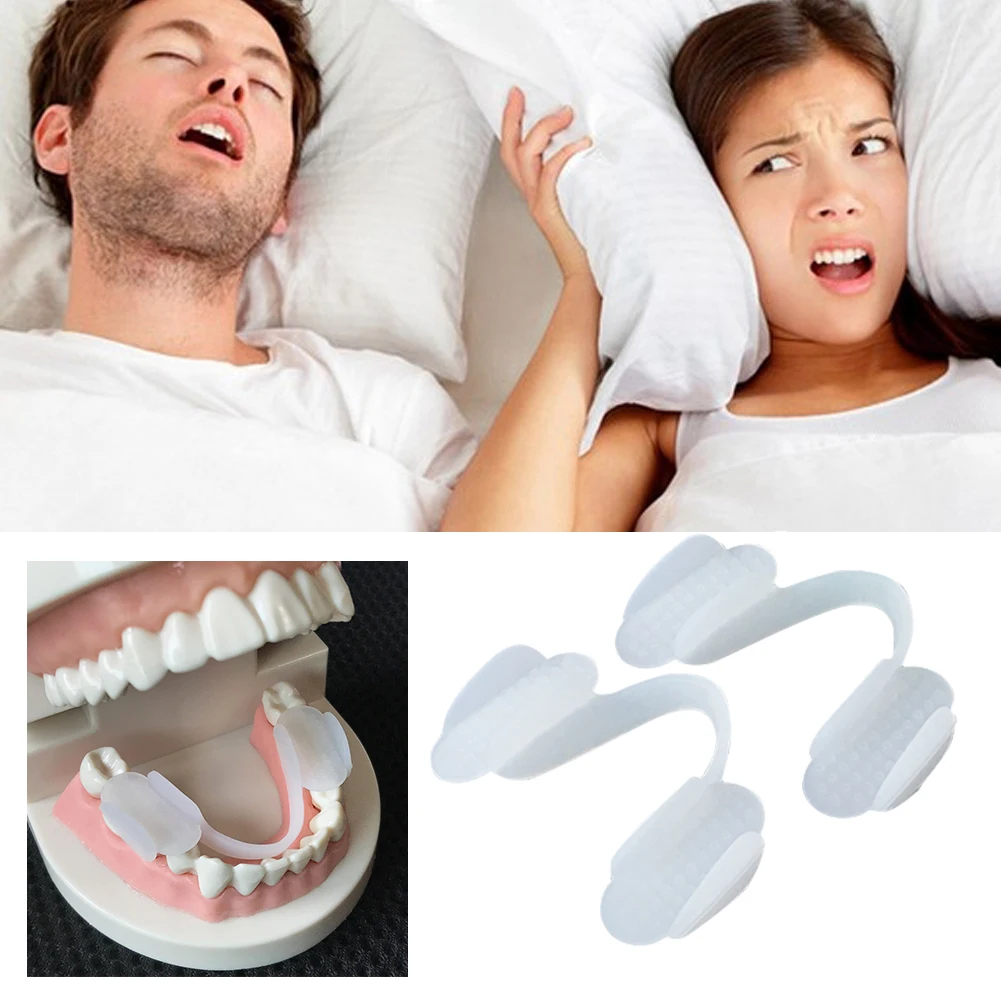 2Pcs Silicone Teeth Mat Universal Teeth Splint Protector Anti-wear Silicone Tooth Pad for Grinding Clenching Teeth at Night