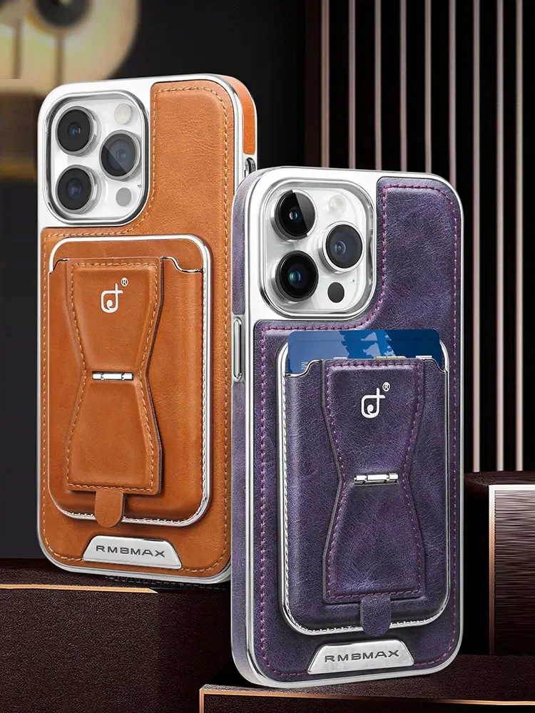 Leather Wallet Stand Phone Case For Iphone 13 12 14 15 Pro Max 15Plus Phone Card