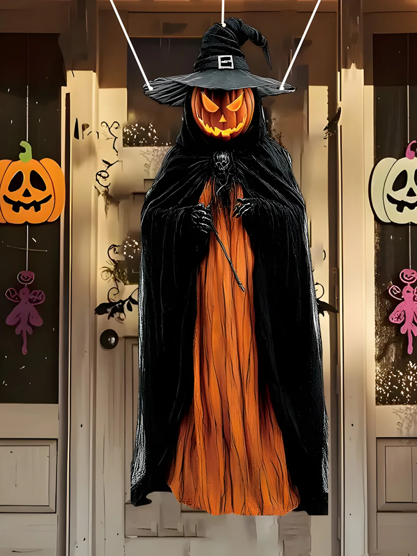 Evil Pumpkin Man Hanging 1