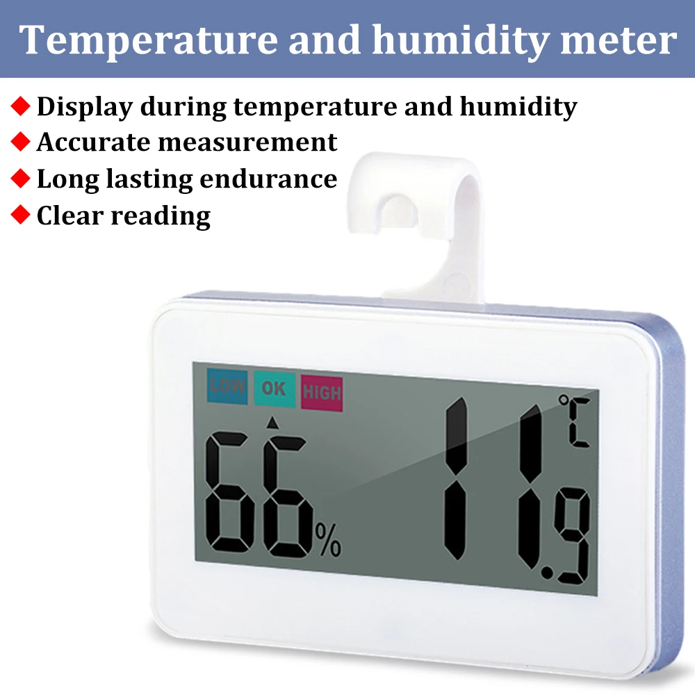 

New Thermometer Hygrometer Indoor Room Electronic Temperature Humidity Meter Sensor High Precision Color Display Household